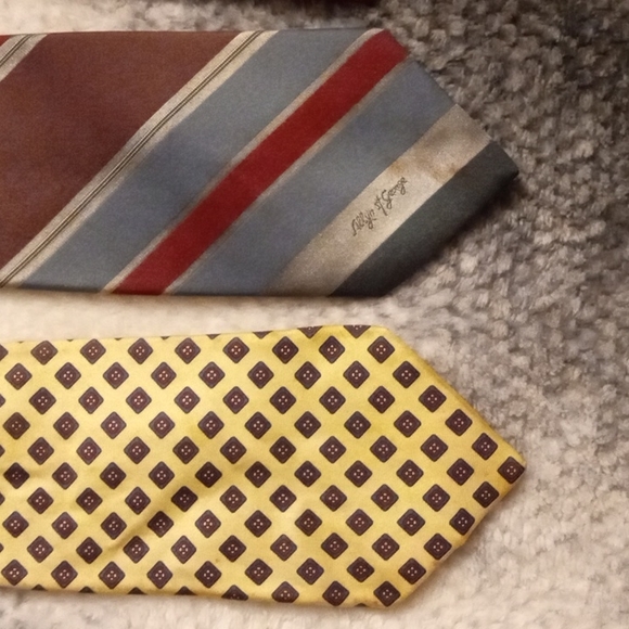 Roundtree & Yorke set of 10 vintage neckties - Picture 8 of 12